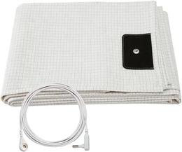 Grounding Fitted/Flatted Sheets with 10% Silver Fiber & Organic Cotton-Conductive with Grounding Cord, Grounding Keep Good Sleep
